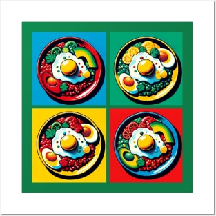 Vibrant Pop Huevos Rancheros Art - Mexican Cuisine Posters and Art